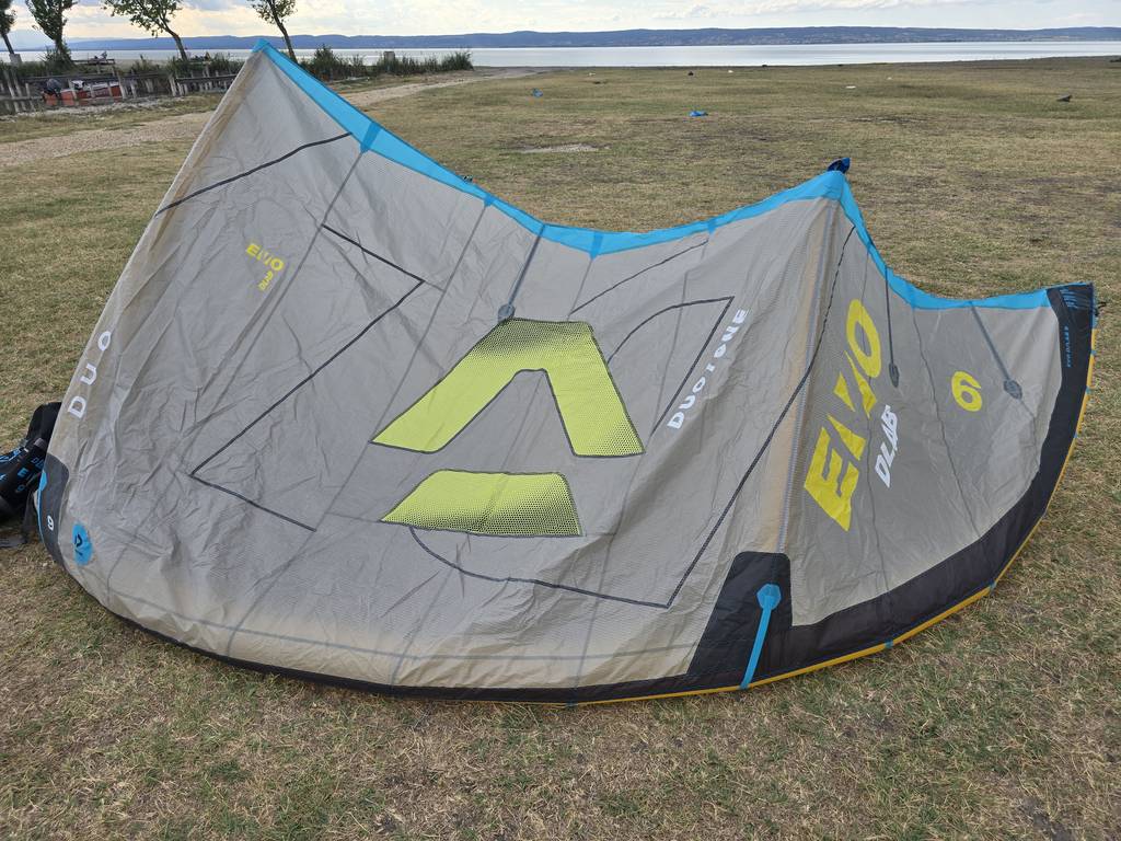 Gebraucht Duotone Evo D_LAB 2026 Kite 9 m² Grey_Lime_2