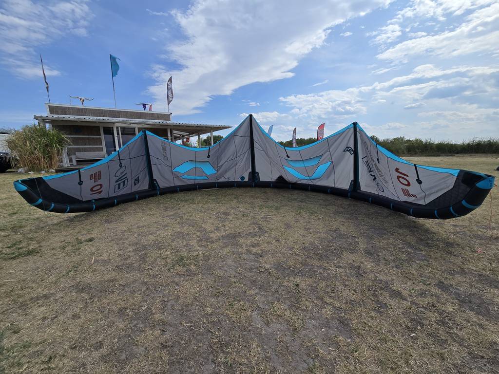 Gebraucht Duotone Evo SLS 2026 Kite 10 m² Dark Grey_Turquoise_4