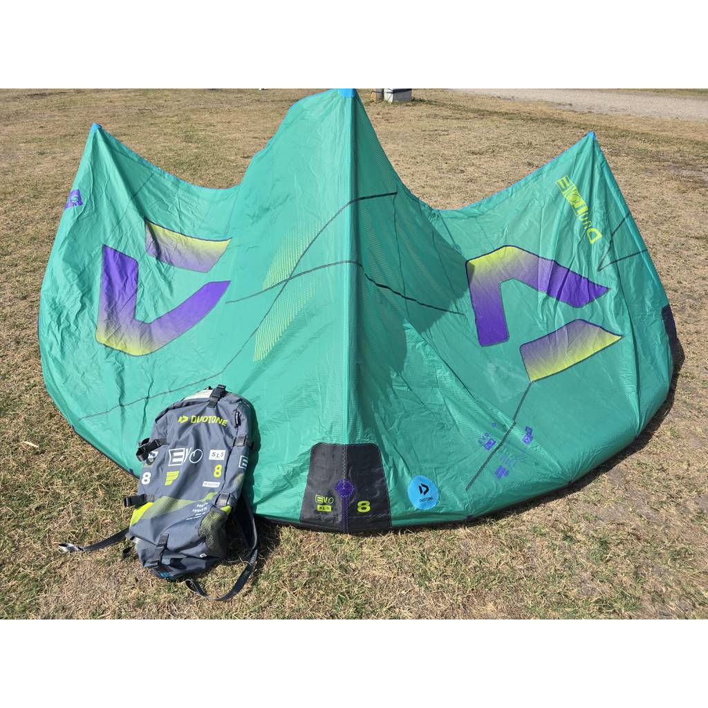 Gebraucht Duotone Evo SLS 2026 Kite 8 m² Green/Purple