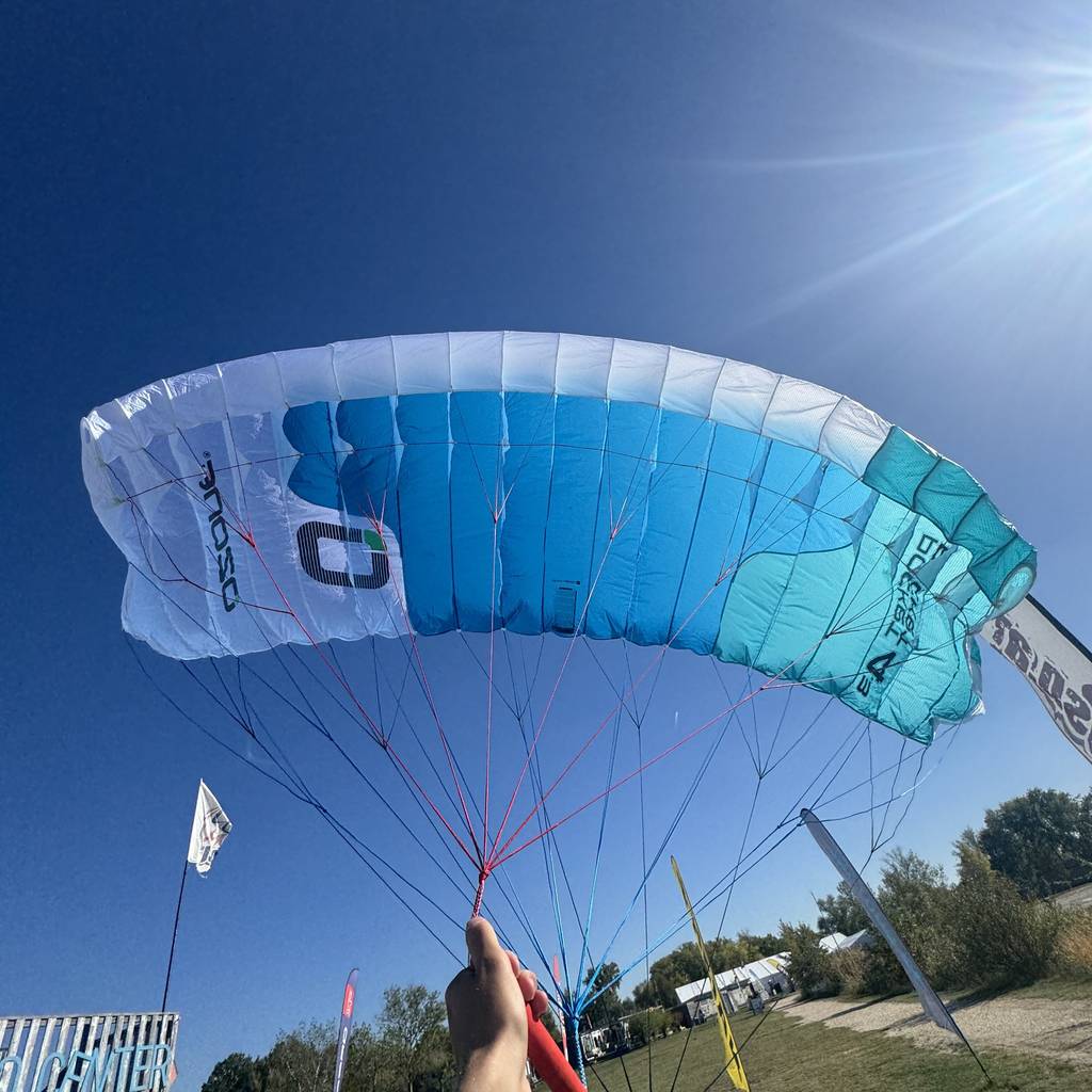 Gebraucht Ozone POCKET ROCKET V1 2025 Parawing 4.3m² Marineblue/Emerald/White