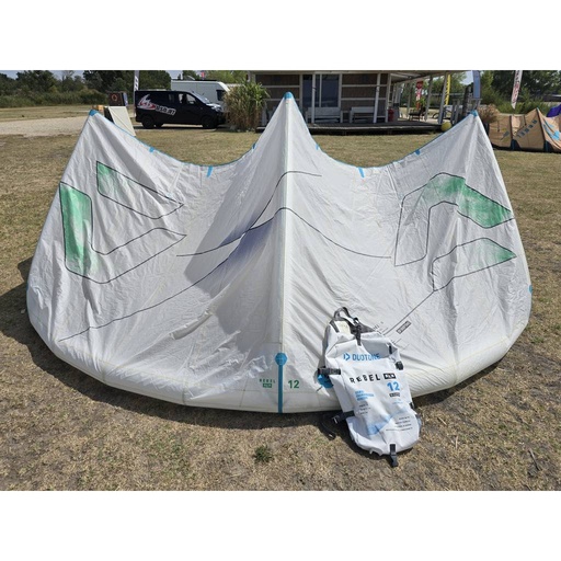 [P0175092-C05:undyed-Duotone-2026-12-GEB01] Gebraucht Duotone Rebel SLS Concept Blue 2026 Kite 12 m² Undyed