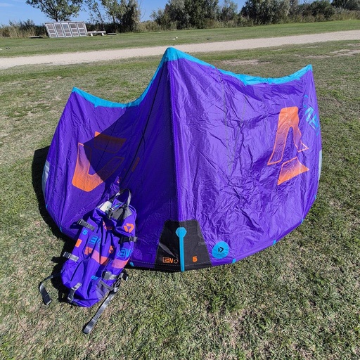[P0175081-C16:green-Duotone-C17:purple-2026-5-GEB01] Gebraucht Duotone Evo 2026 Kite 5 m² Purple