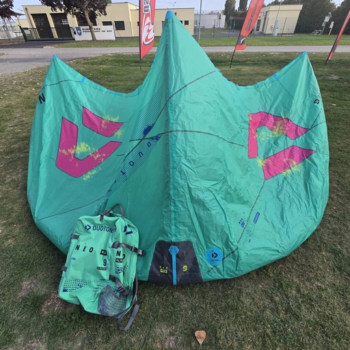[P0175088-C10:green/pink-Duotone-2026-9-GEB01] Gebraucht Duotone Neo SLS 2026 Kite 9 m² Green/Pink
